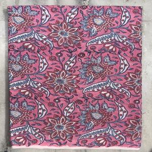 Tissu de robe en coton indien de haute qualité, écologique, rose pâle, à fleurs, uni, pour filles et garçons, par mètre, origine indienne - Product Image 2