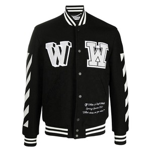 Chaqueta Universitaria Hecha con Lana y Mangas de Cuero, Bordado de Alta Calidad, Logotipo Personalizado, Diseñada para Hombres y Mujeres Modernos, Chaqueta de Invierno - Product Image 1