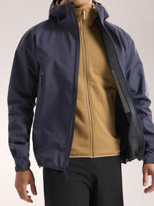 Veste coupe-vent respirante imperméable à capuche à fermeture éclair de haute qualité pour hommes Meilleure qualité Vêtement de voyage coupe-vent - Product Image 3