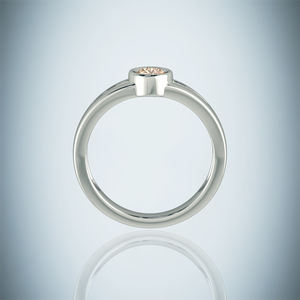 Anillos finos de eternidad de Plata de Ley 925 al por mayor, joyería original de piedras preciosas de cuarzo citrino moissanita para mujer - Product Image 3