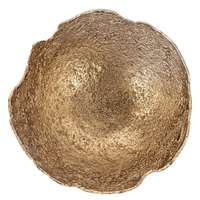 WB INC Juego de Tazones Modernos de Aluminio Dorado, Artesanía Metálica, Decoración Navideña para el Hogar, Restaurantes y Hoteles, Estilo Artístico