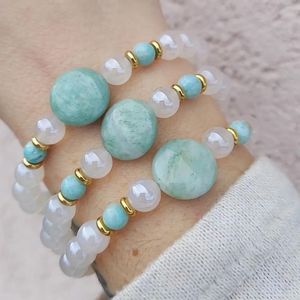 Bracelet de perles en résine fait à la main bijoux tendance pour femmes - Product Image 3