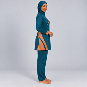Burkinis Islamiques Une Pièce pour Femmes Musulmanes, Couvrant Entièrement le Corps, Modestes, Grandes Tailles, Séchage Rapide, Respirants, Ensemble Burkini Modeste 3 Pièces pour Femmes - Product Image 5