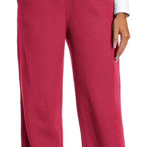 Jogger y pantalones transpirables para mujer OEM para la temporada de invierno Ropa de calle suelta de moda Cierre de cintura elástica Estilo frontal plano - Product Image 6