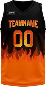 ผู้ผลิตโดยตรง! ชุดบาสเก็ตบอลน้ำหนักเบา 100% โพลีเอสเตอร์ พิมพ์ลายตามสั่ง ดีไซน์สวยงาม ราคาโรงงาน - Product Image 2