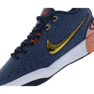 Zapatos Nike Lebron XXI SE GS para niños Color: Azul marino/azul marino dorado metálico 100% auténtico - Product Image 3