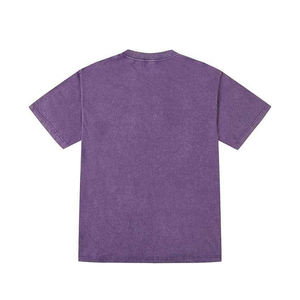 เสื้อยืดผ้าฝ้ายซักกรดสำหรับผู้ชายเสื้อเชิ้ตพิมพ์ลาย DTG รุ่นครอปเฮฟวี่เวท - Product Image 5