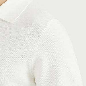 Golf de manga corta de secado rápido para hombre personalizado para Polos uniforme de trabajo tejido con combinación de colores personalizados - Product Image 5