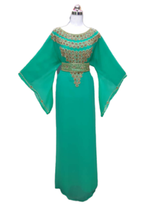 High Quality Dubai Style Jalabiya Kaftan Long Evening Dress for Ladies Modest Islamic Clothing Traditional <b>Abaya</b> Turkey <b>Chiffon</b> - Product Image 2