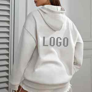 Sweat-shirts à capuche personnalisés en coton 100% 400gsm imprimés en 3D Hip Hop XS en gros pour femmes, logo OEM de haute qualité - Product Image 5