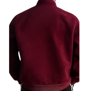 Blouson Bomber Léger pour Homme Fermeture Éclair Col Montant Casual Veste Douce pour l'Automne à Porter au Quotidien - Product Image 5