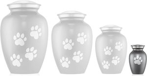 <b>Pet</b> Cremation Urns for Dog and Cat <b>Ashes</b> Memorial Paw Print Urn - Extra Small <b>Keepsake</b> Gray - Product Image 4