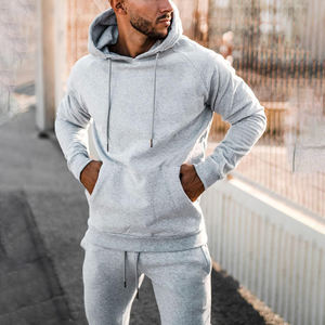 Manufacturer Wholesale <b>Men's</b> Sportswear Zipper Hoodie and Jogger <b>2</b> <b>Piece</b> <b>Set</b> Custom Tracksuit for <b>Men</b> Jogging Suit - Product Image 2