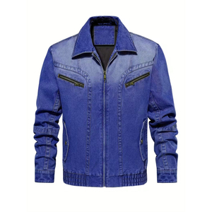 Veste en jean tendance de qualité supérieure pour la veste en jean chaude d'hiver pour hommes avec personnalisation de style vintage Veste en jean tendance - Product Image 1