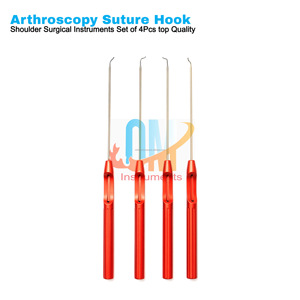 Instrument d'arthroscopie de l'épaule médicale, crochet de suture, enfileur, crochet de suture pour la coiffe des rotateurs, suture en acier inoxydable allemand |   OldMed - Product Image 3
