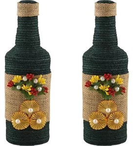 Botella de yute de aspecto moderno para decoración del hogar, botella de yute de alta calidad, elegante, para Hotel, venta al por mayor, precio barato - Product Image 1