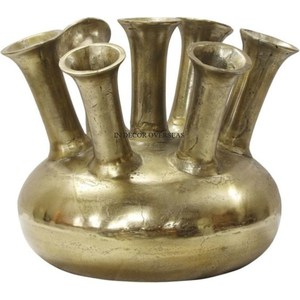 Jarrón de flores de aspecto atractivo de Metal de primera calidad chapado en oro de alta calidad más demandado, decoración de centro de mesa para bodas y fiestas - Product Image 1