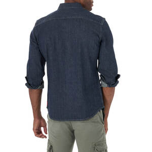 Produits les plus vendus Chemise en jean en tissu élasthanne en coton/Chemise en jean décontractée à manches longues légère et personnalisée - Product Image 2