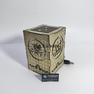 Elegante y Ecológico Regalo Decorativo para Ramadán, Decoración de Madera Cuadrada Hecha a Mano de Primera Calidad para el Hogar, Tradebyd - Product Image 3