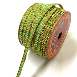 Costura GIMP oro trenzado TRIM 25mm encaje para bufanda Carnaval y prendas católicas lurex tatting TRIM ofertas en venta al por mayor - Product Image 1