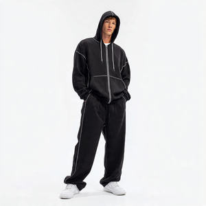 Chándal Deportivo 2 en 1 de Alta Calidad, Ecológico, Cortavientos y Transpirable, de Poliéster/Algodón, con Logotipo Personalizado para Hombre - Product Image 5