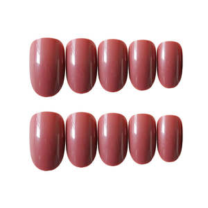 Pasta di fagioli profonda CS-35 24 pezzi all'ingrosso mezza copertura quadrata toppa per unghie finta toppa per unghie indossabile con Look finito - Product Image 3