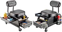 ITA Tools Schwerlast-Garagenhocker mit 2 Schubladen zur Aufbewahrung, 227 kg/500 lbs Tragkraft, OEM/ODM Anpassbar TW
