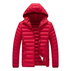 Top trending Custom Hoodie Collar Puffer Jacket Winter Full-Zipper Bubble Jacket Chaqueta hinchada de algodón/poliéster - Product Image 3