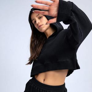 Sudadera Corta con Capucha para Mujer, Top Corto, Sudadera con Capucha, Sudadera Corta para Mujer - Product Image 5