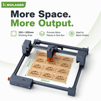 Máquinas de Grabado Láser de Escritorio, Grabador y Cortador Láser de Diodo de 20W 10W 455nm, 300x300mm, para Madera, Acrílico, Cuero, Grabado WiFi y Fuera de Línea