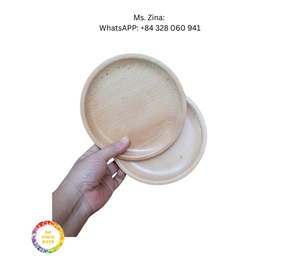 Offre Spéciale Plats à dîner en bois de haute qualité Assiettes Vaisselle en bois Assiettes de restaurant en bois de hêtre - Product Image 2