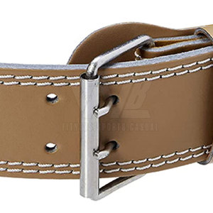 Professional Heavy Duty Eco-Friendly Sustainable Leather Weightlifting Belt Non-Slip Buckle for <b>Back</b> <b>Support</b> Powerlifting Unisex - Product Image 6