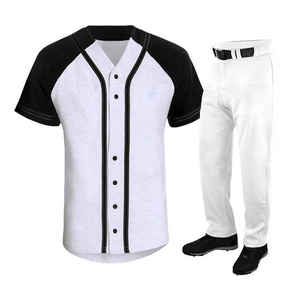 Uniforme de baseball léger à manches mi-longues pour hommes avec logo/dessins personnalisable ensemble de vêtements pour adultes vente à chaud - Product Image 1