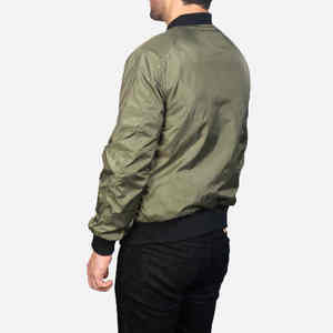 Veste bomber sur mesure de haute qualité, style streetwear, pour homme, prix de gros, automne - Product Image 2