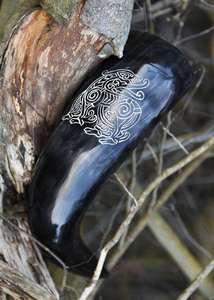 Soporte de cuerno vikingo estilo Animal para beber nórdico tradicional uso decorativo ocasiones especiales artesanías naturales - Product Image 2