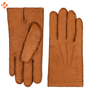 หนังแพะผู้ชายหนังย้อนยุคเต็มนิ้วถุงมือขับรถหนังแกะรถจักรยานยนต์ถุงมือหนังแพะ - Product Image 4