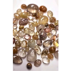 1100ชิ้นของ rutile QUARTZ สีทองธรรมชาติ8x6มม. 9x7มม. 10x8มม. ลูกแพร์รูปไข่ทรงกลม cabon 2250 CTS มาก iroc ขายพลอย CAB เรา $136 - Product Image 2