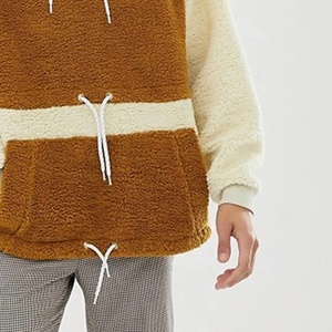Hiver colorblock 100% cachemire polaire hoodie pour hommes sherpa hoodie par Punchin Sports - Product Image 3