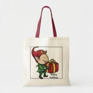Vente en gros de sac fourre-tout de Noël personnalisé en laine fine tricoté pour enfants avec lettre rouge pour cadeau de bonbons Aus - Product Image 1