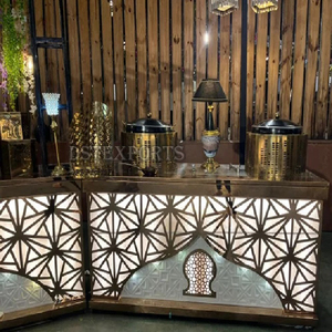 Comptoirs de nourriture de mariage en acier inoxydable personnalisés DST Exports Premium Quality Outdoor Events Bar Coffee Table Top Furniture Stall - Product Image 5