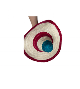 หมวกฟางช่วยชีวิตธรรมชาติหมวกคาวบอยหมวกฟางพิมพ์ลายสำหรับงานเลี้ยงงานแต่งงานงานปาร์ตี้ - Product Image 6