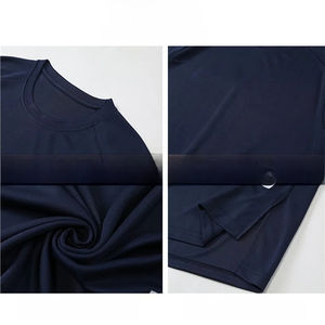 T-shirt pour homme à manches courtes, couleur unie, style basket-ball, décontracté, ample, col rond, maille, sportif, tendance, polyvalent - Product Image 4