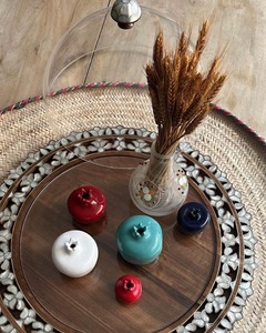 ถาดไม้อาราบิกพร้อมม็อบฝังและอะคริลิคใสสำหรับเทศกาลช็อกโกแลตและวันที่ - Product Image 6