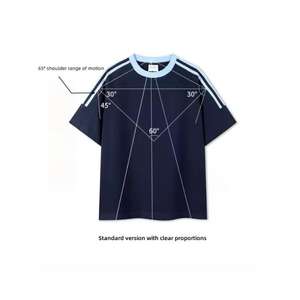 Camiseta deportiva ventilada de poliéster ligero con cuello redondo | Camiseta deportiva para mujer para actividades deportivas en equipo - Product Image 2