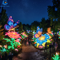 Schlüsselfertige Beleuchtungslösungen für Botanische Gärten Fantasy-Natur-Insekten-Themen-Beleuchtungsinstallationen für Botanische Gärten, Zoos