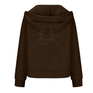 Sudadera con capucha deportiva de media cremallera con ajuste cómodo y elegante detalle de cremallera para un atractivo moderno Sudadera con capucha básica de media cremallera - Product Image 2