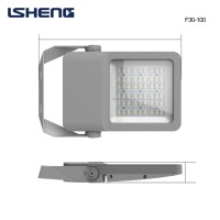 Lampu Keamanan LED Industri Tahan Air IP66 Lumen Tinggi Sensor Gerak Dapat Diredupkan Gudang Dapat Disesuaikan Dapat Diisi Ulang 5 Tahun Garansi
