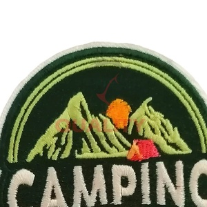 Wholesale OEM Premium Quality Embroidery Badges Good Material Plus Size Hand Embroidered Low MOQ for Clothing - Product Image 2