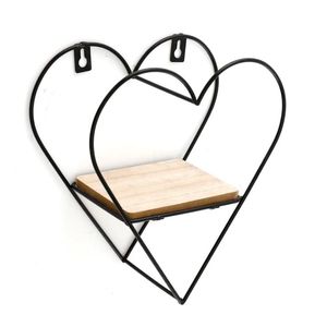 Étagère en bois en métal portable légère magnifiquement décorative murale Design unique pour la décoration intérieure Salle de bain pour bijoux - Product Image 1