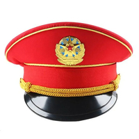 Gorra de rendimiento roja de moda británica, sombrero verde, sombreros de primavera, gorras de capitán blancas para adultos, gorra grande de cosplay